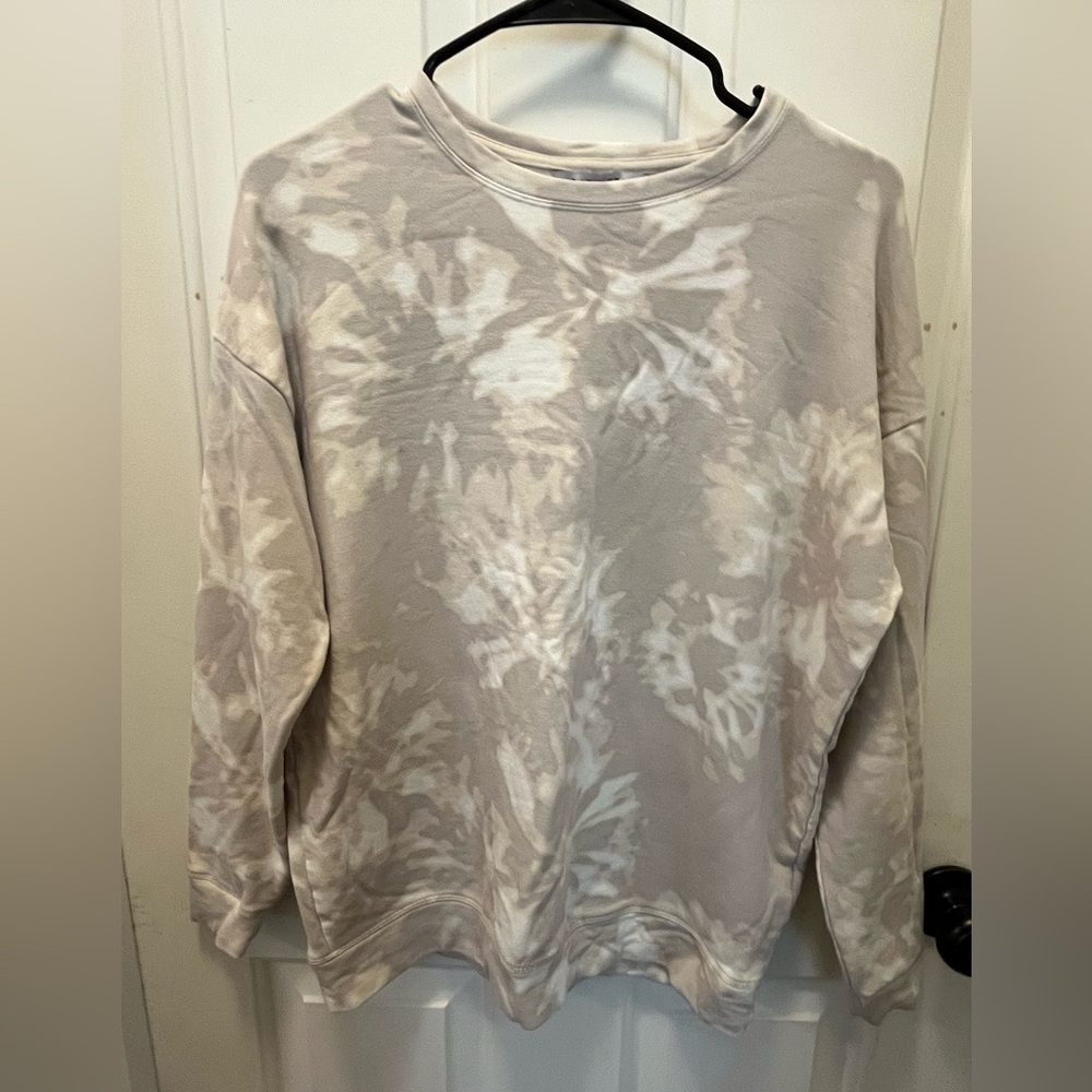 VGUC ATHLETA WILLOW ABALONE GREY L/S BALANCE PULLOVER SWEATSHIRT - SZ SMALL